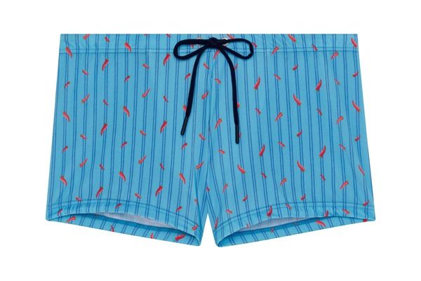 ホム メンズ 水着 ハーフパンツ・ショーツ ショートパンツ HOM Espelette Swim Shorts Turquoise Print ターコイズ