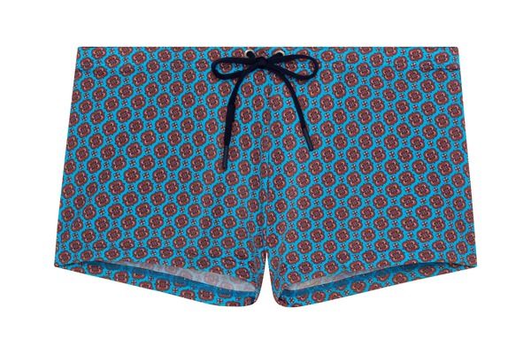 ホム メンズ 水着 ハーフパンツ・ショーツ ショートパンツ HOM Anglet Swim Shorts Turquoise Print ターコイズ
