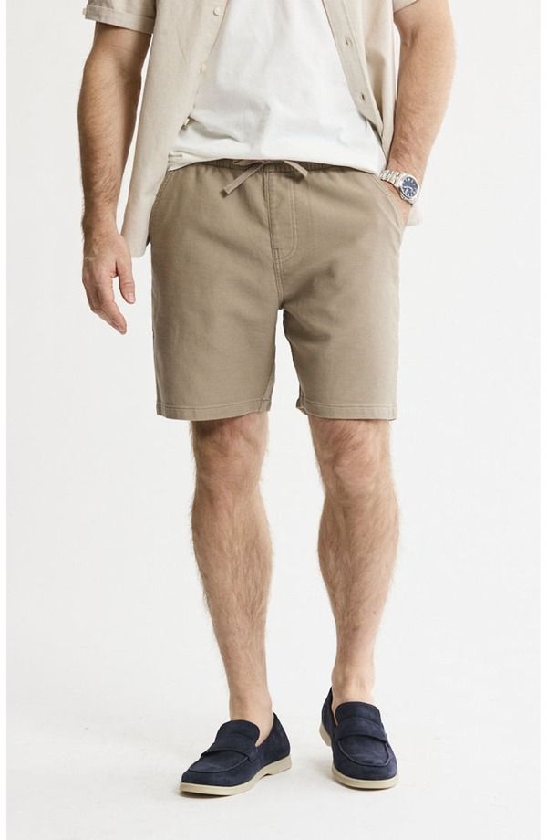 ジャックスガールフレンド メンズ ボトムス ハーフパンツ・ショーツ ショートパンツ コットン JACHS Cotton Twill Drawstring Shorts Cappuccino