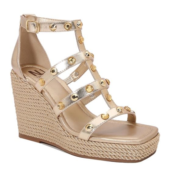 ナインティユニオン レディース シューズ ヒール サンダル NINETY UNION Jewel Multi Strap Wedge Sandal Gold ゴールド 22,792円