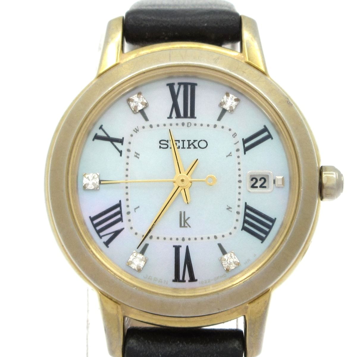 SEIKO(セイコー) 腕時計 LUKIA(ルキア) 1B22-0CK0 レディース ダイヤインデックス ホワイトシェル