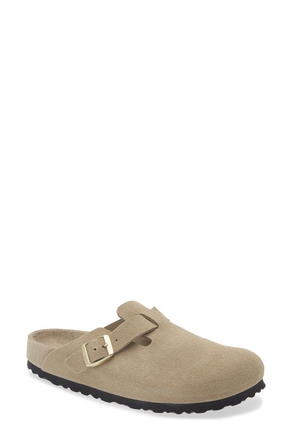 ビルケンシュトック レディース シューズ サンダル Birkenstock Boston Exquisite Clog Women TAUPE SUEDE トープ