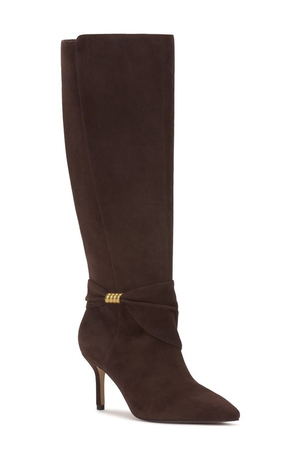 ヴィンスカムート レディース シューズ ブーツ・レインブーツ Vince Camuto Meezo Knee High Boot Women BROWNIE