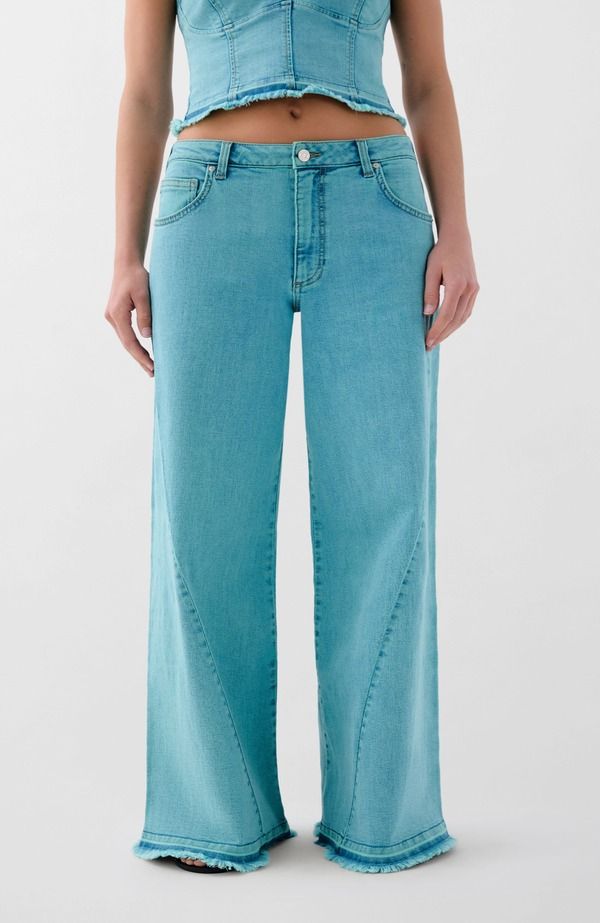 スカルパーズ レディース ボトムス デニムパンツ Scalpers Culotte Ques Denim Panturquoise ターコイズ 23,850円