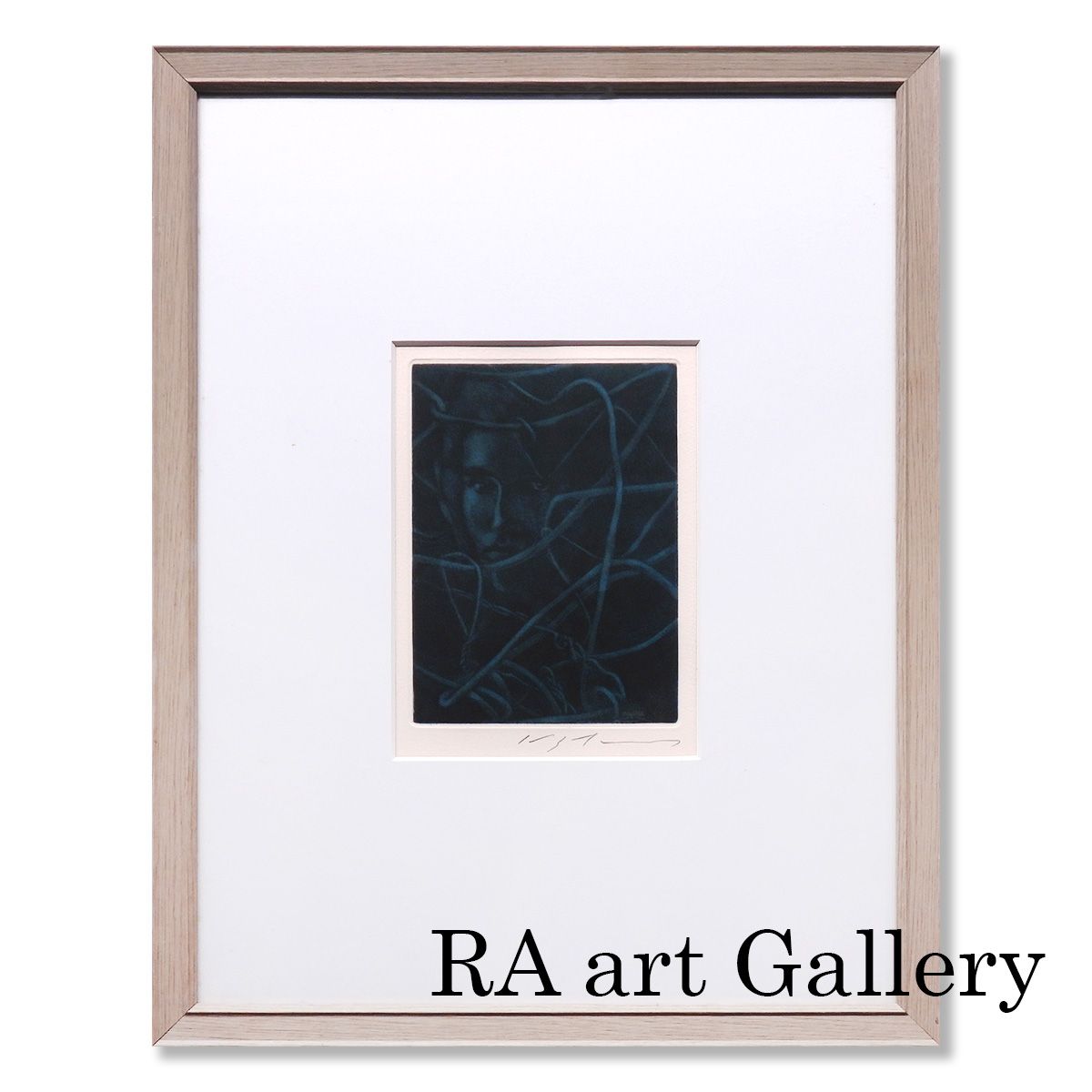 池田満寿夫 或る聖書2 人物画 抽象画 作家直筆サイン 画集掲載作品 解説あり 美術品 アート インテリア 版画 絵画 真作保証 値下げ交渉可能