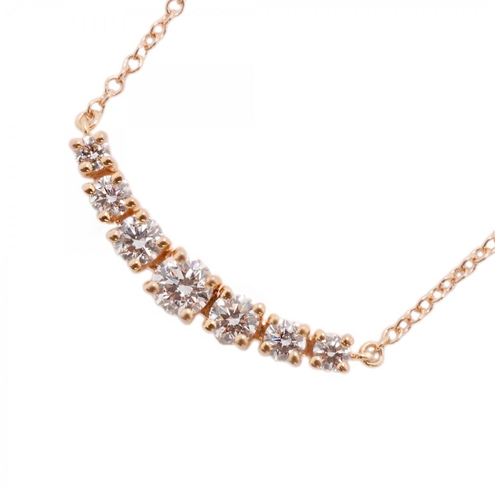 ティファニー(Tiffany) ティファニー ネックレス イーストウェスト 18KPG ピンクゴールド ダイヤモンドレディース