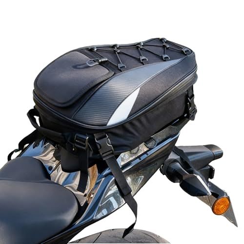 COBATTC（コバット） バイク 28/38L シートバッグ フルフェイスヘルメット 収納可 拡張機能付き 大容量 撥水 フルフェイスヘルメットを収容できます 固定ベルト付き 車載バッグ ショルダーベルト付き 変形しにくい 防水カバー付き 4416618f 5,843円