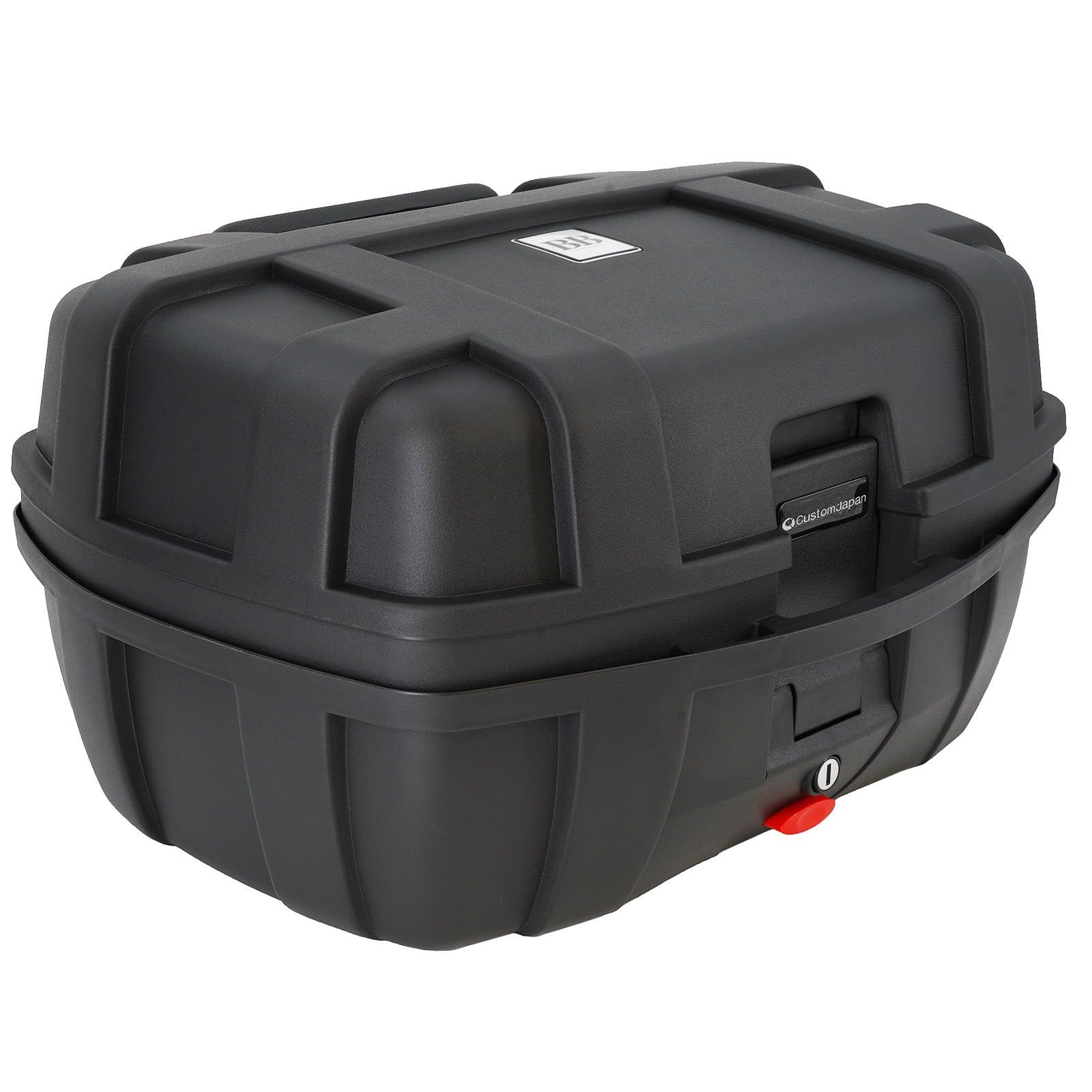 モトボワットBB バイク リアボックス 大容量 50L バックレスト 背もたれ付き 汎用 着脱可能 軽量 ハンドル付 原付 スクーター ブラック ツーリング キャンプ 通勤 通学 BB50ADVpms f4fe99cd