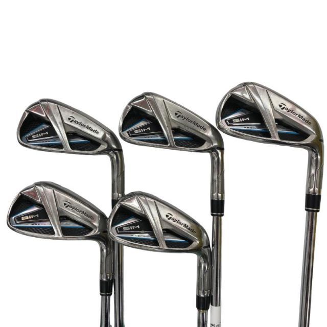 【中古】 テーラーメイド SIM MAX 5S アイアンセット IR KBS MAX85 JP (フレックスS) メンズ 男性用 右利き 右用 Dランク ゴルフクラブ