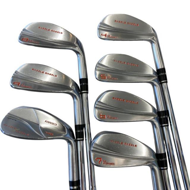 【中古】 RAZZLE DAZZLE RAZZLE DAZZLE CSI-M FORGED 8S アイアンセット IR 純正特注シャフト (フレックスS) メンズ 男性用 右利き 右用 Cランク ゴルフクラブ