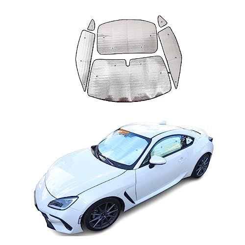 トヨタ 86/スバル BRZ 2022?2025年専用 車用 サンシェード UVカット 日よけ 全窓対応 遮光シェード 車中泊 プライバシー フルセット 暑さ対策 断熱 遮光 全ガラスサンシェード カーシェード 日差しカット 紫外線 吸盤タイ 8a3a287e