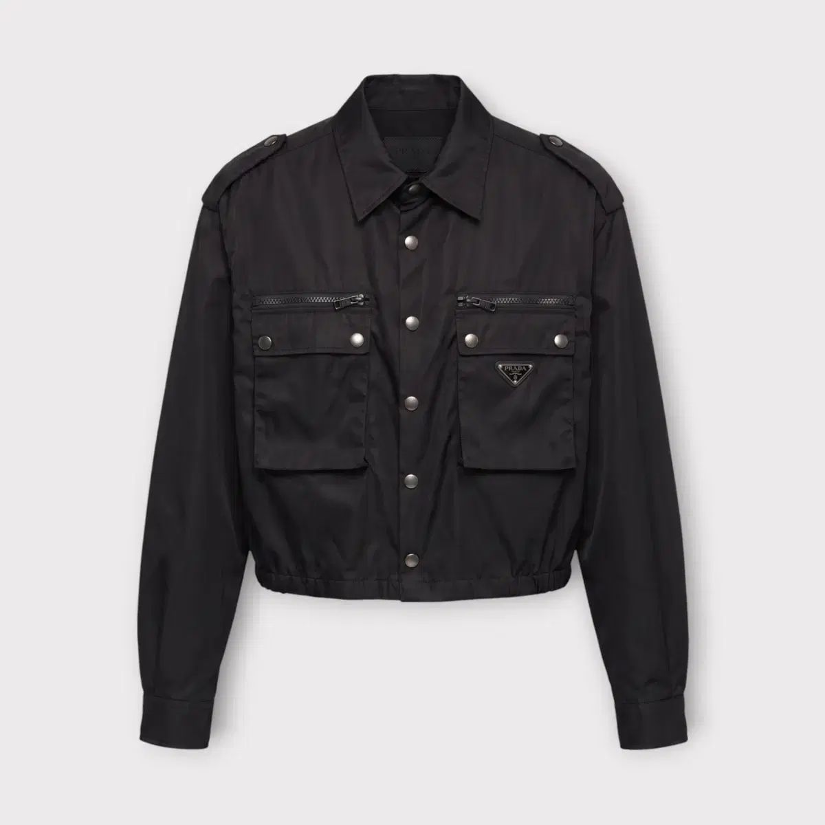 XL/ PRADA タンナイロン三角ロゴ肩章ジャケット 67,870円