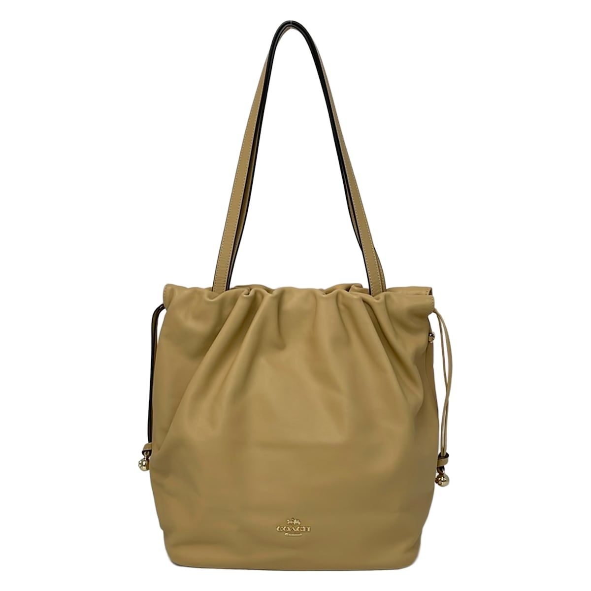 COACH(コーチ) トートバッグ フェイドローストリング トートバッグ CV947 ベージュ レザー