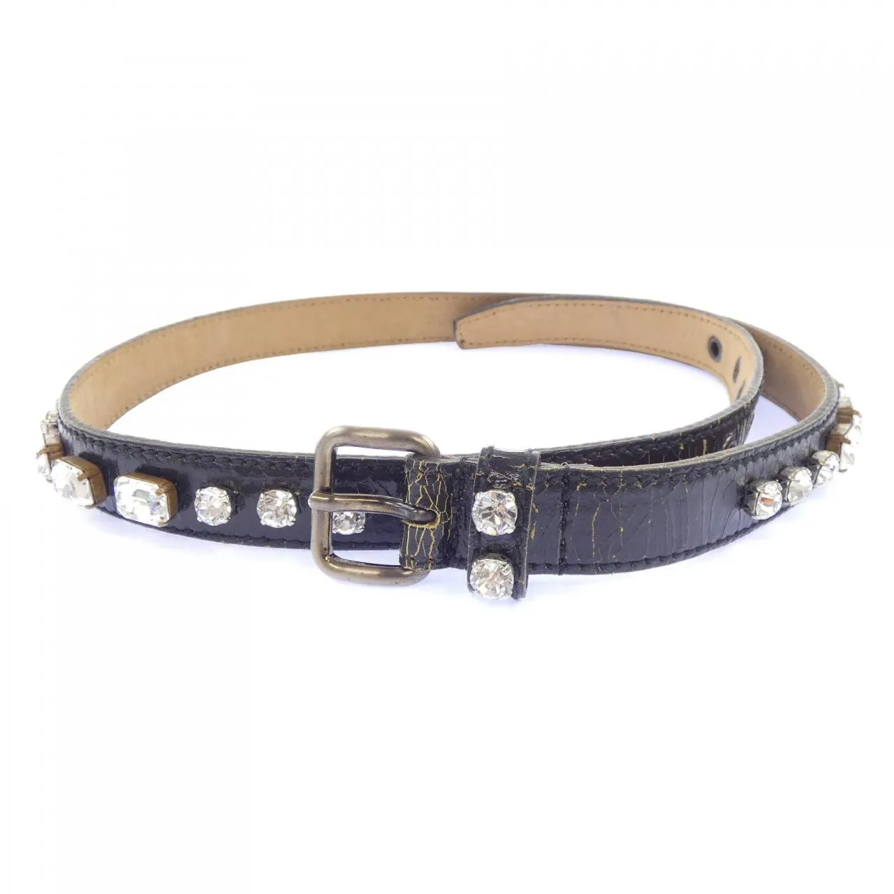 myuさんベルト2点 ミュウミュウ MIU MIU BELT(やや傷や汚れあり) 中古・真贋鑑定済み品