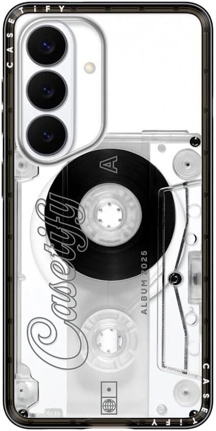 CASETiFY コンパクト for Samsung Galaxy S26 ケース [MagSafe対応/薄型 軽量/耐衝撃] - Audio Cassette - ブラック 10,360円