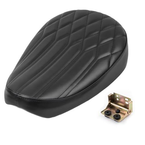 HI-LINE バイクシート スーパーカブC50/70/90 リトルカブ クッション感 ローダウン仕様 カスタムシート ヒンジ付き (ブラック)pms a70538b0
