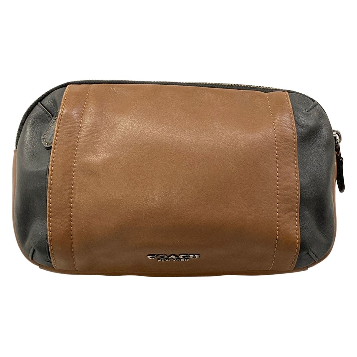 COACH(コーチ) ウエストポーチ グラハム ユーティリティ パック F37594 ダークブラウン×黒 レザー