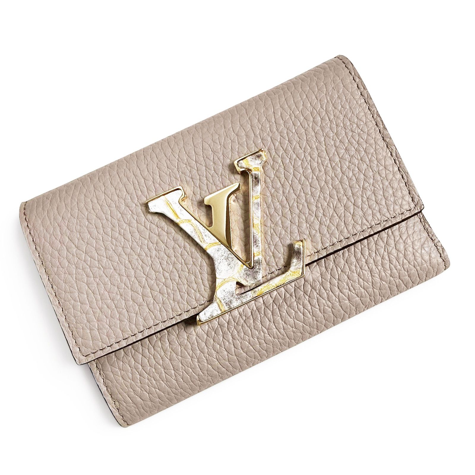 【新品・未使用品】ルイ ヴィトン LOUIS VUITTON カプシーヌ コンパクト 三つ折り 財布 コイン カード ケース クロコダイル レザー ガレ ベージュ ミントブルー N89956 箱付 【新品・未使用品】ルイ ヴィトン LOUIS VUITTON カプシーヌ コンパクト 三つ折り 財布 コイン カード ケース クロコダイル レザー ガレ ベージュ ミントブルー N89956 箱付