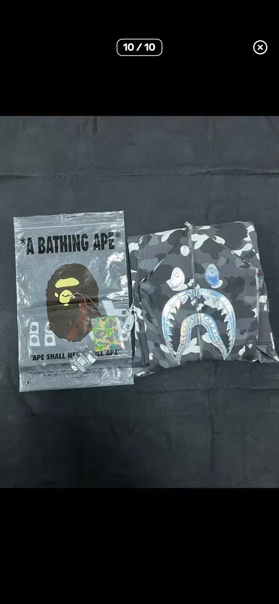 A BATHING APE シティ カモフラージュ フーデッドジップアップ シャークフーデッド ブラック xxl