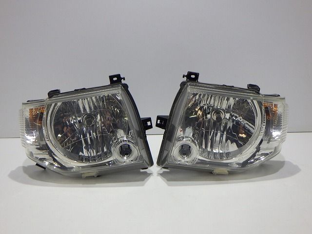 パジェロミニ ヘッドライト左右 ハロゲン H58A 後期 100-37007 コーティング H59A H53A 綺麗 260714011 10,296円