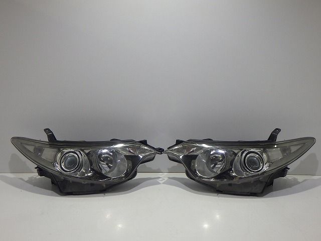 50系　エスティマ　ヘッドライト　左右　HID　ACR50　ACR55　GSR50　GSR55　前期　28-187　80　AFS付き　コーティング　綺麗　260718227