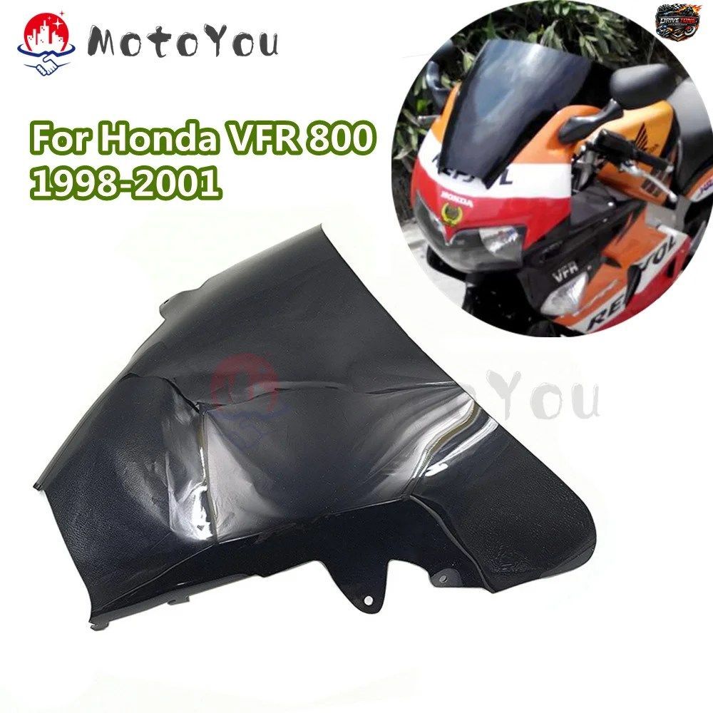 ホンダ VFR800FI VFR 800FI 800 FI VFR800 1998 - 01 用フロントエアフローウィンドディフレクターツーリングスクリーン ウインドシールド