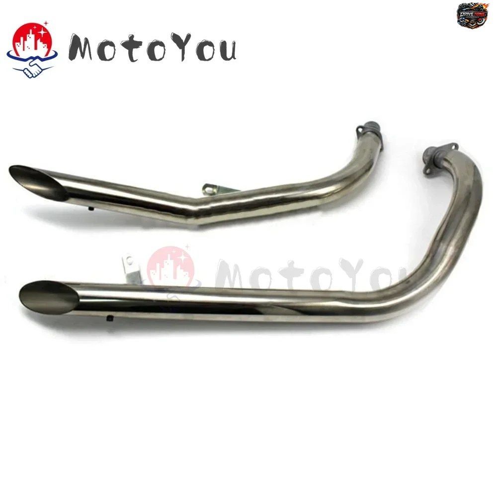 ホンダ STEED 400 VLX 600 STEED400 STEED600 VLX400 VT400 C VT600C VT600 用オートバイ排気フルシステムデュアルサイレンサーマフラー