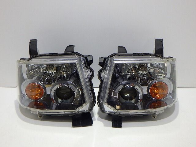 トッポ ヘッドライト左右 HID H82A P6537 S ブルー コーティング EKスポーツ 美品 260725013