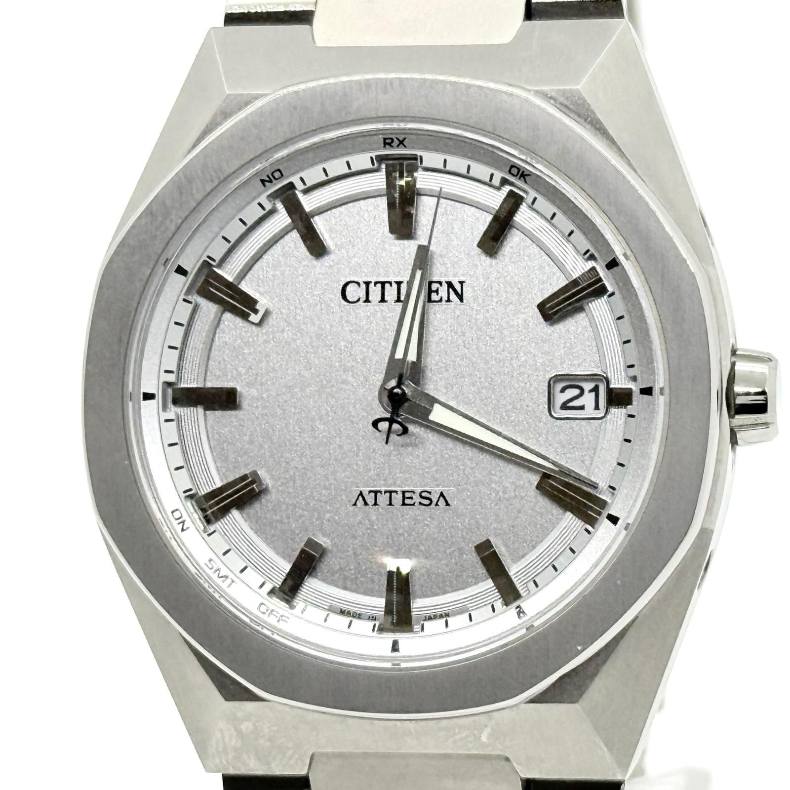CITIZEN シチズン アテッサ TI TI H128-00CWT04 CB3040-56H シルバー ソーラー メンズ 腕時計 稼働品