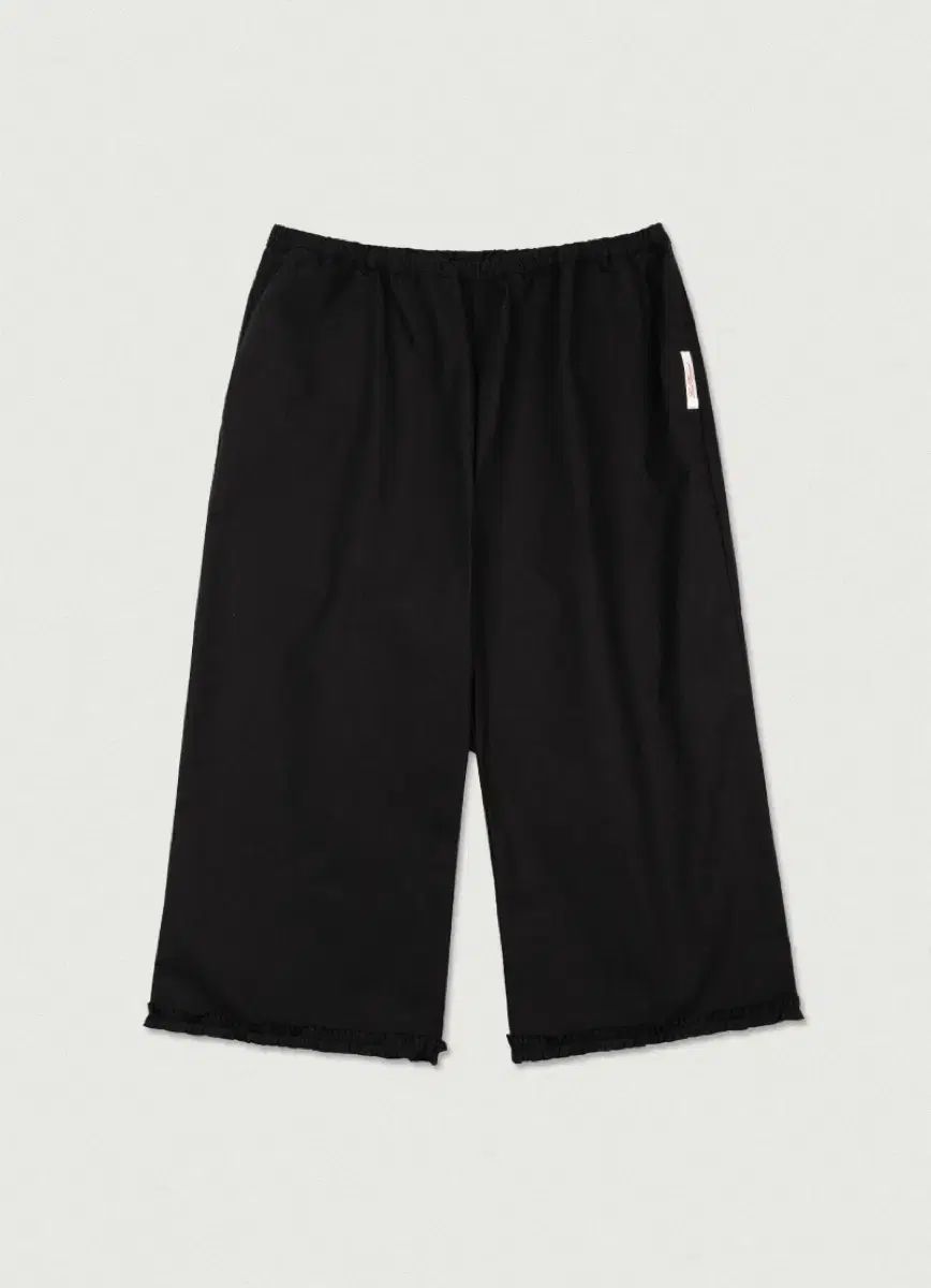 バイムード LOVE バイムード Frill Capri Pants フリル カプリ パンツ ブラック 新品
