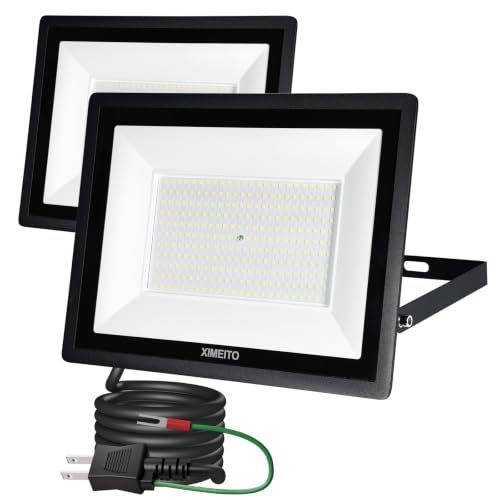 LED投光器 200W 昼光色 6500K 23000LM IP66防水 120°広角 ワークライト 作業灯 工事用 看板灯 外灯 駐車場 倉庫照明 船舶用 屋内・屋外作業対応 1.8mコード 100-240V対応 豪雨・豪雪対応 2セット送 fa46df98