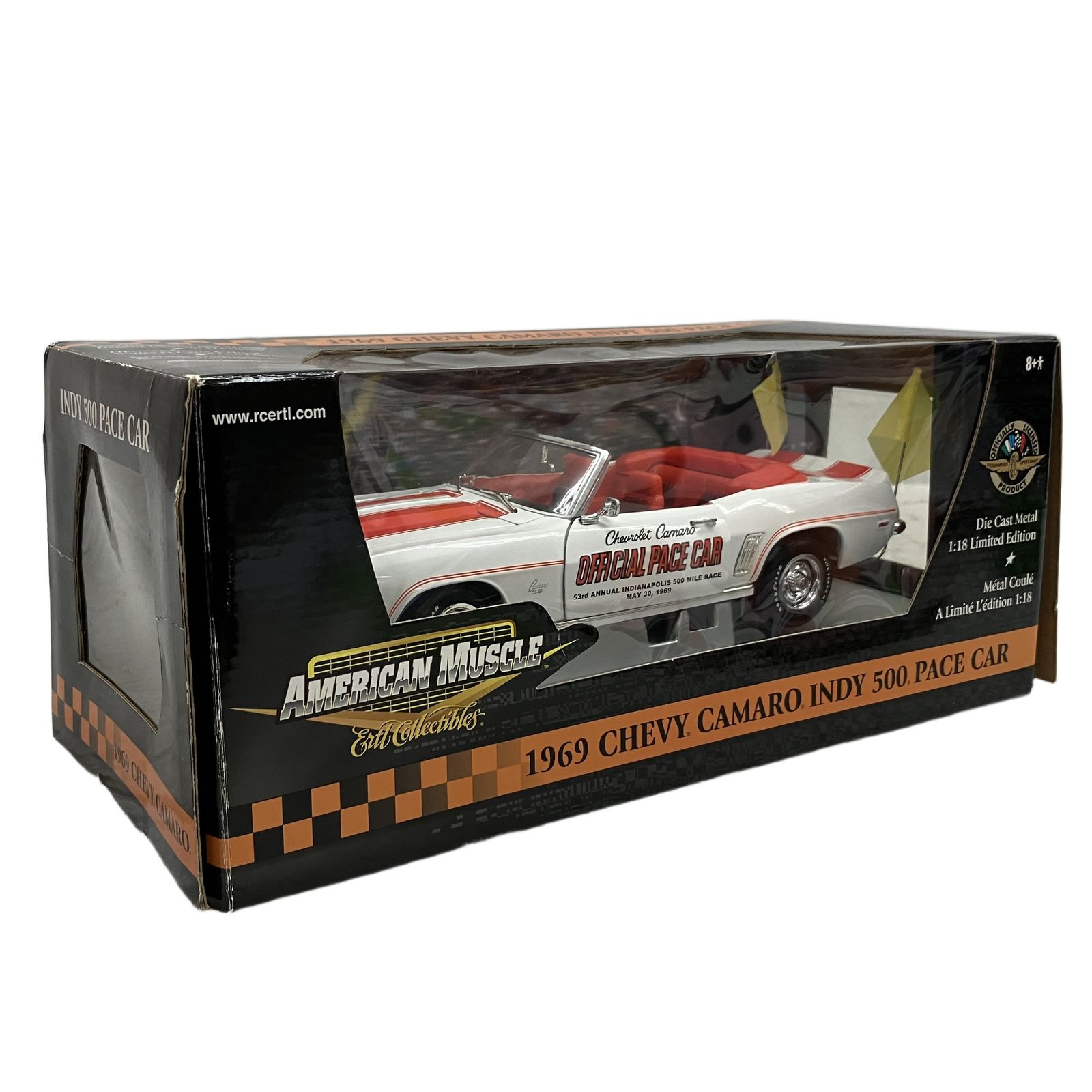 ERTL 33791 AMERICAN MUSCLE 1/18 1969 Chevrolet Camaro SS INDY 500 Pace Car シボレー カマロ ミニカー アーテル 中古 C11515287