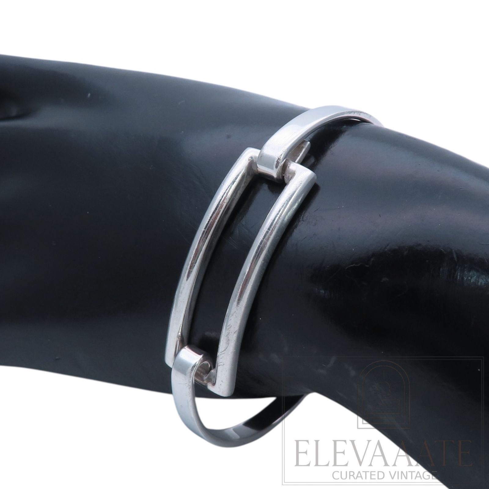Tiffany&Co. ヴィンテージ ティファニー レクタングル フック シルバー バングル ブレスレット SV925 EX217