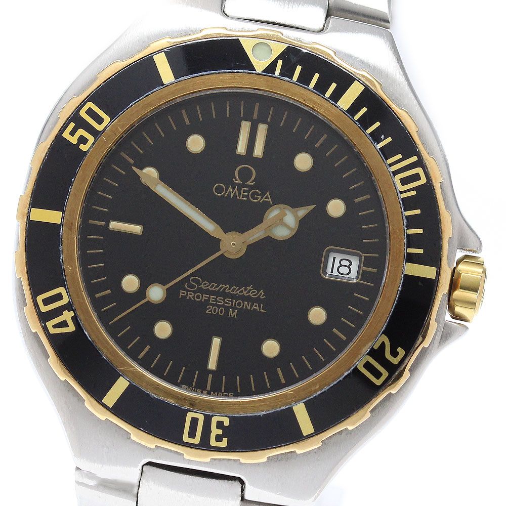 オメガ OMEGA 369.1042 シーマスター200ｍ YGベゼル デイト クォーツ メンズ _973669