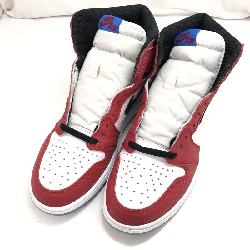 【中古】Spiderman×Nike Air Jordan 1 Origin Story Gym Red/White/Photo Blue/Black サイズ28.5cm 555088-602 ナイキ[91]