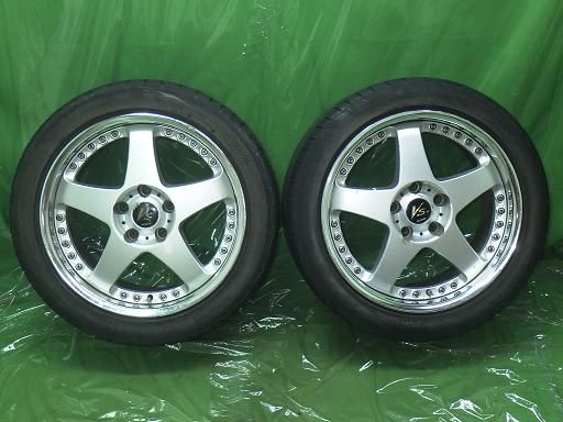 【中古】255/40R17 WORK VS 17インチ ブリヂストン プレイズ