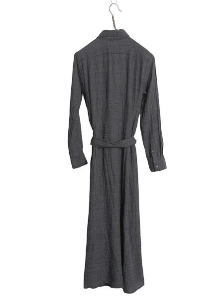 ポロ ラルフローレン グレン チェック 長袖 シャツ ワンピース レディース S / ウール シャツワンピ ベルト付き ロング丈 フレア シンプル