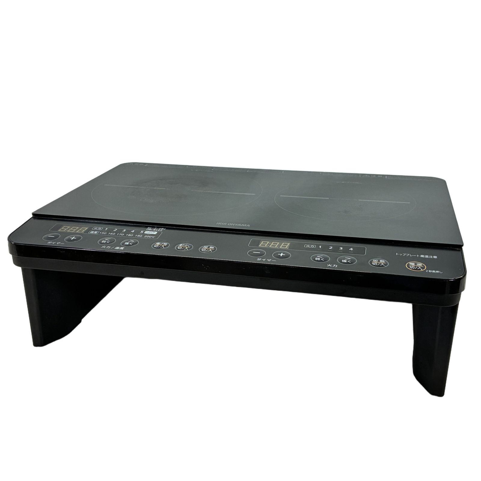 アイリスオーヤマ IHK-W13W-B 2口 IHコンロ 2023年製 家電 中古 W11454102