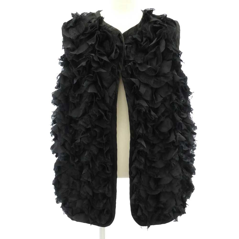 COMME des GARCONS コムデギャルソン 18AW RB-J026 コムコム フリル キルティング ベスト ブラック系 XS【中古】 17,836円