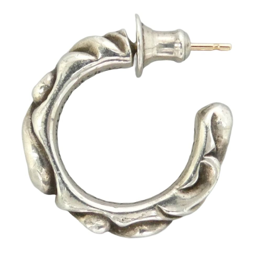 CHROME HEARTS クロムハーツ（原本無） HOOP SCROOL 1 スクロール フープ ピアス シルバー系【中古】 59,908円
