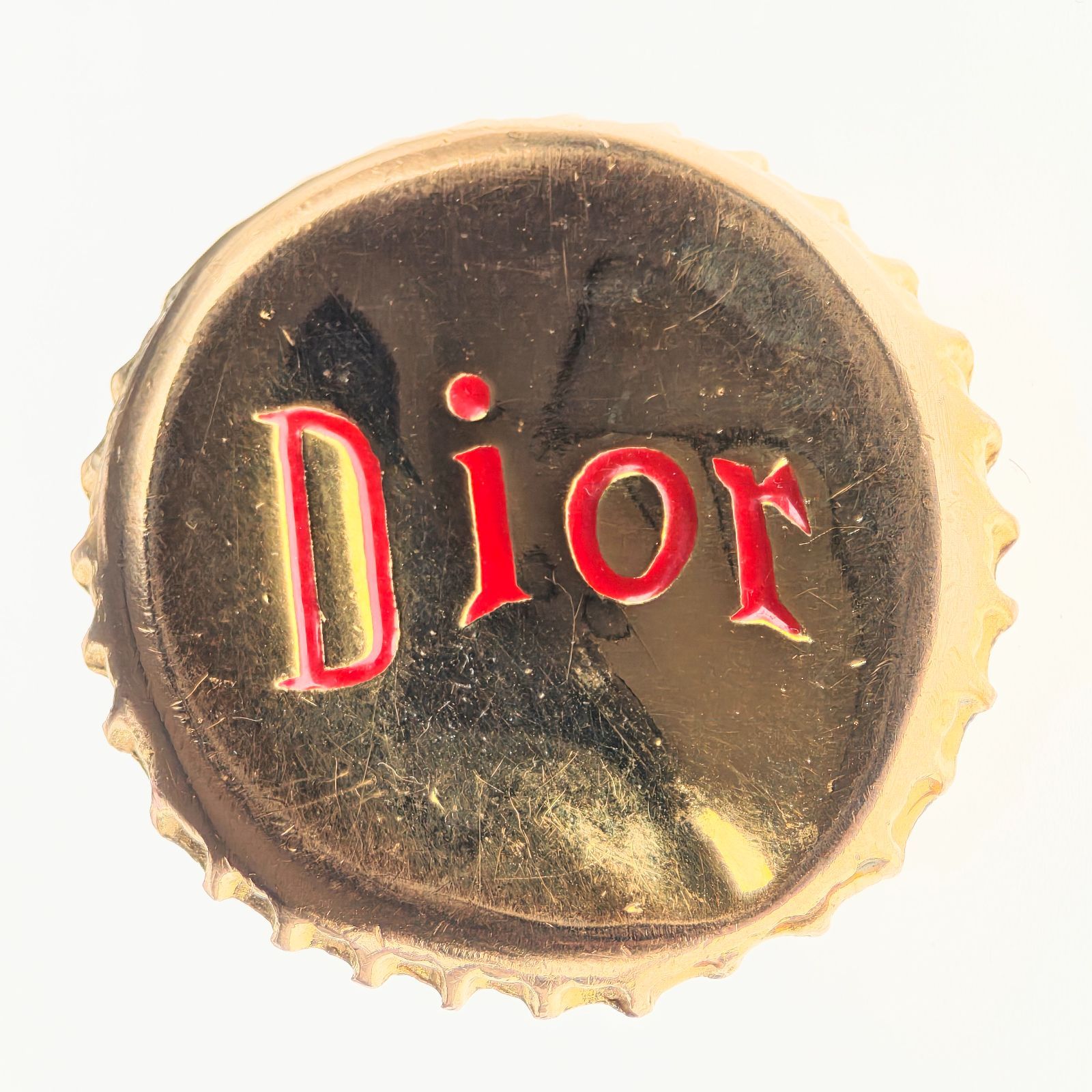 Christian Dior　クリスチャンディオール　ガリアーノ期　ヴィンテージ リング 指輪 アクセサリー ボトルキャップモチーフ 王冠 ロゴ 10号