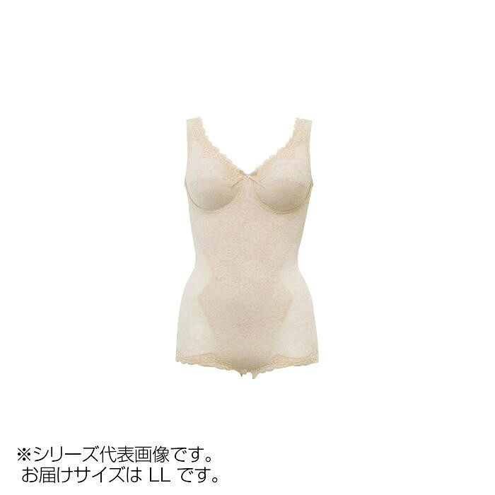 ムレにくい綿混だから長時間でも心地よい TAMURA Yauco コットンコンフォートボディスーツ YTN07 ヴァニラ LLサイズ