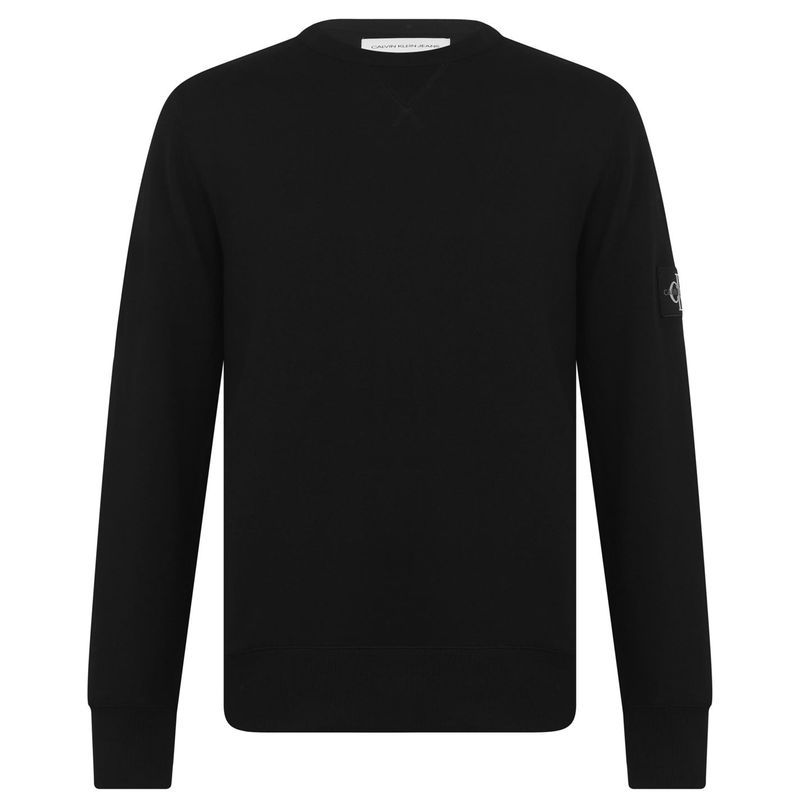 カルバンクライン メンズ アウター ニット・セーター スウェット シャツ Calvin Klein Jeans Badge Crew Sweatshirt Black ブラック