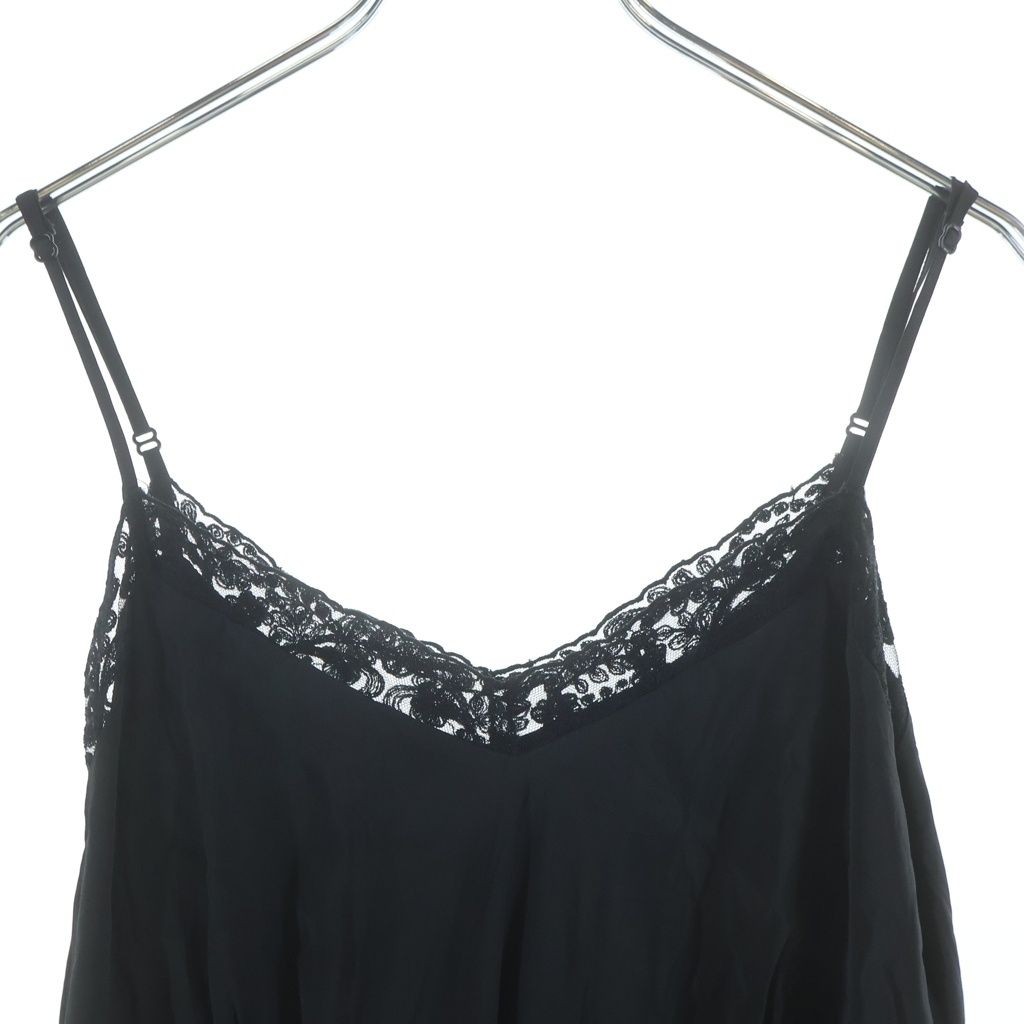 Simone Rocha (シモーネロシャ) 裾レースキャミワンピース ブラック #10