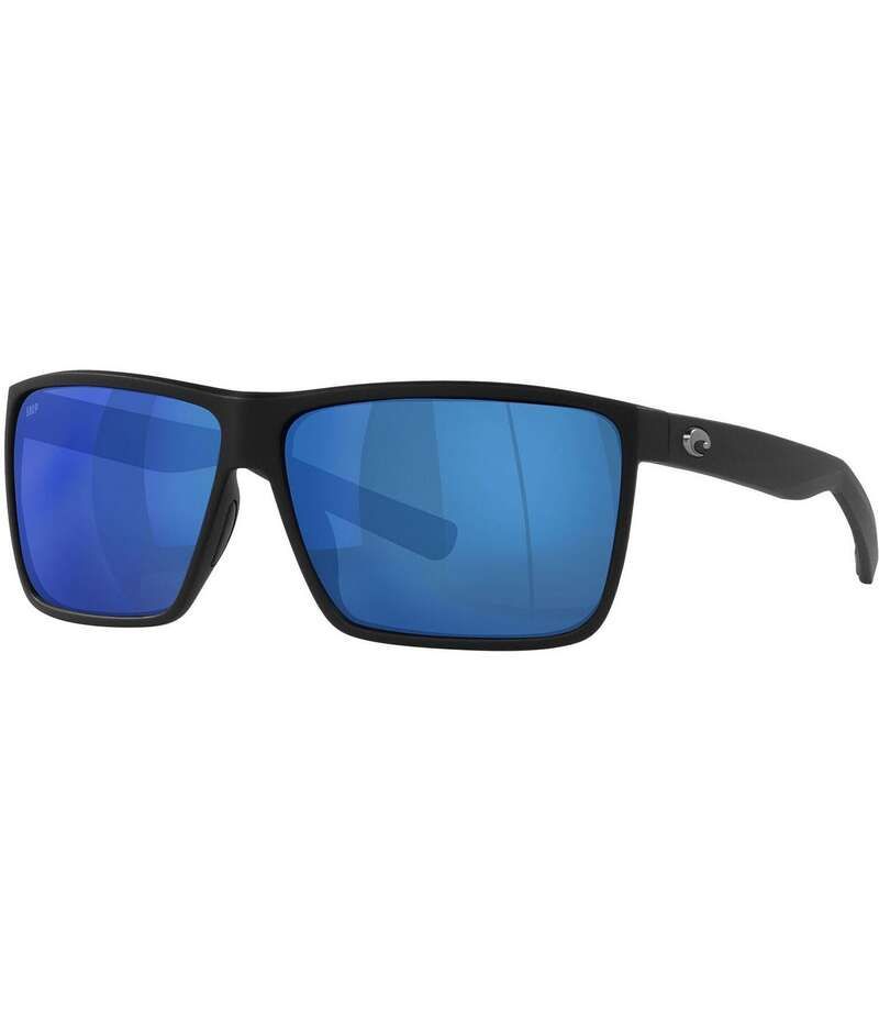 コスタ レディース アクセサリー サングラス・アイウェア Costa Mens 6S9018 Rincon Mirrored 63mm Rectangle Polarized Sunglasses M