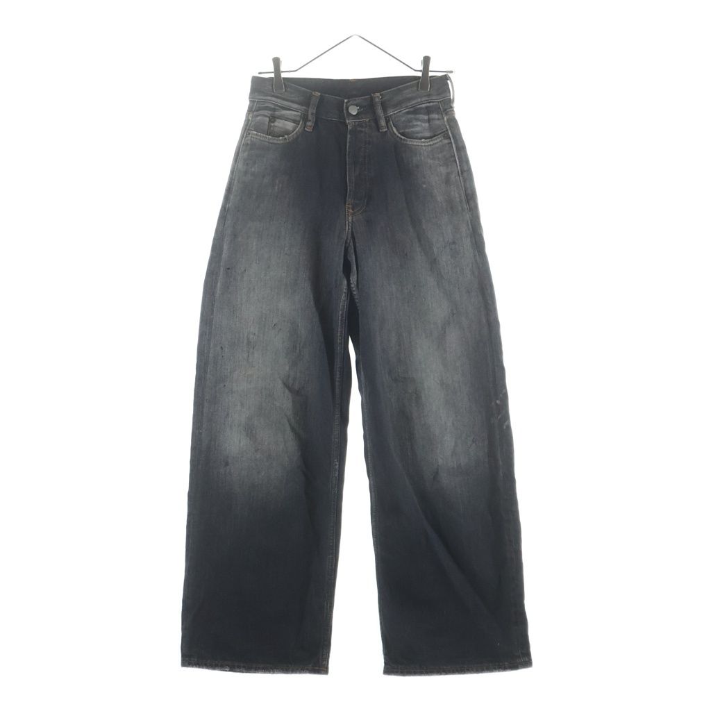 Acne Studios (アクネ ストゥディオズ) 25AW 1981 U BLACK TRAFALGAR ブラックトラファルガー ルーズフィット ボタンフライデニムパンツ C00081