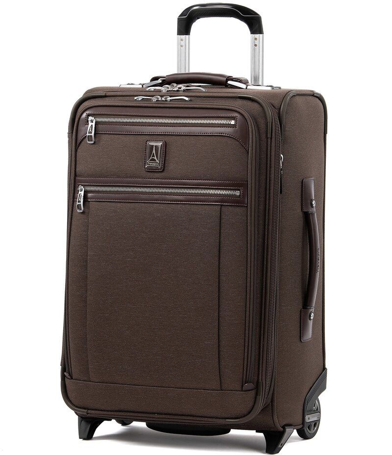 トラベルプロ レディース バッグ スーツケース Travelpro Platinum Elite 22 Expandable CarryOn Rollaboard Suitcase Espresso
