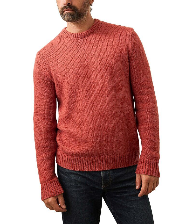 ファレティ メンズ アウター ニット・セーター セーター Faherty Heirloom Crew Sweater Eclipse Red レッド