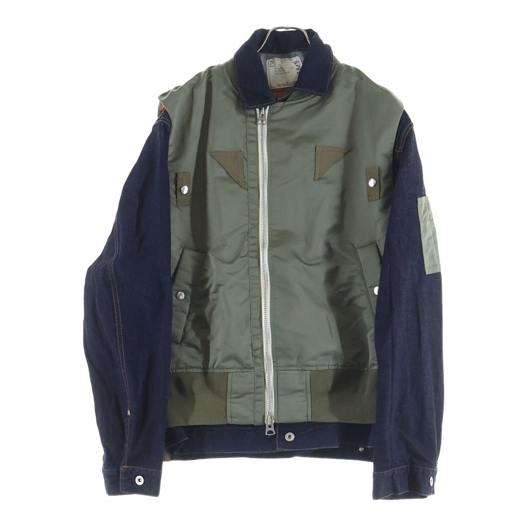 Sacai (サカイ) 22AW Nylon Twill Mix Blouso ナイロンツイル デニム 