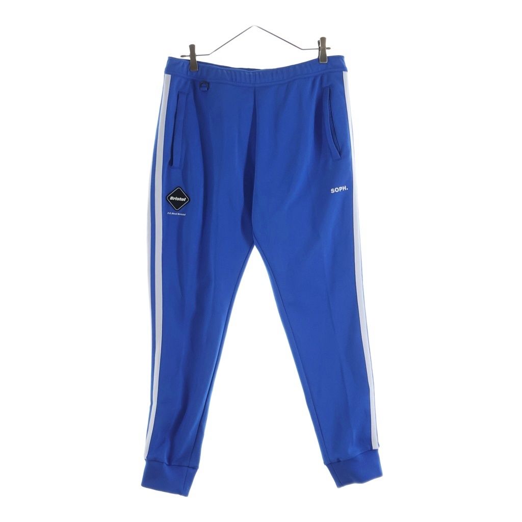 F.C.R.B. (エフシーアールビー) 24AW TRAINING TRACK RIBBED PANTS フロントロゴ サイドライン トレーニング トラックパンツ ブルー FCRB-242036